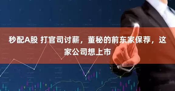 秒配A股 打官司讨薪，董秘的前东家保荐，这家公司想上市